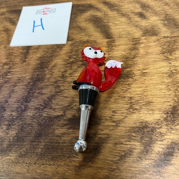 Glass fox 🦊 wine stopper - Picture 2 of 6